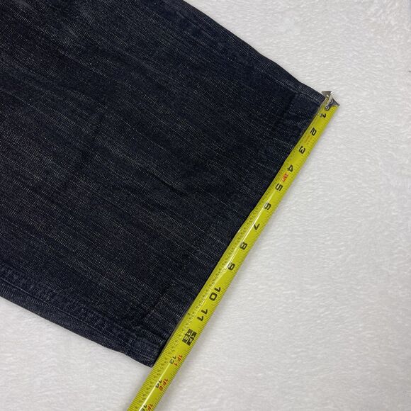 Vintage Southpole Jean Shorts 40 Black Jorts Embroidery Baggy Wide y2k Mens - Picture 8 of 10